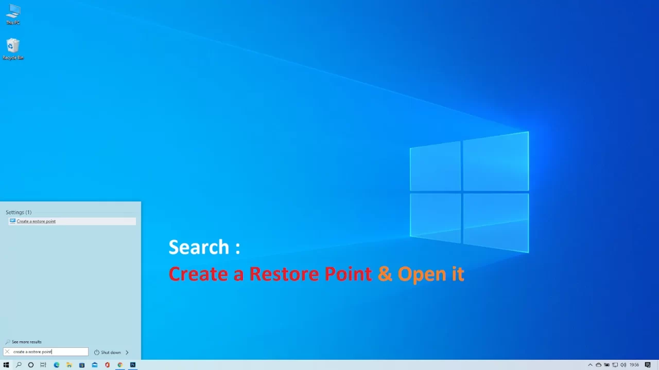 Windows Restore Point Creation